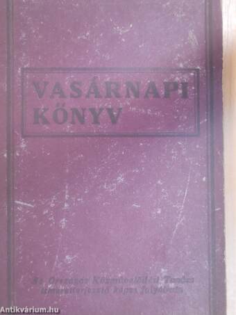 Vasárnapi Könyv 1938. I. (fél évfolyam)