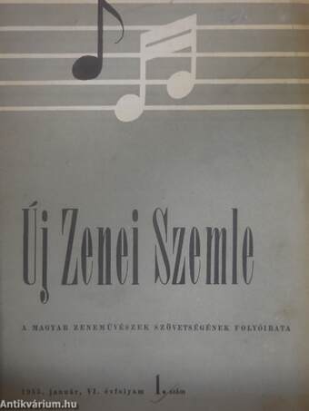 Új Zenei Szemle 1955. január-december