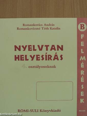 Nyelvtan - Helyesírás 4. osztályosoknak