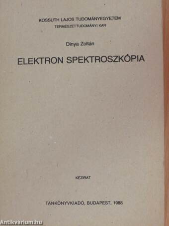 Elektron spektroszkópia