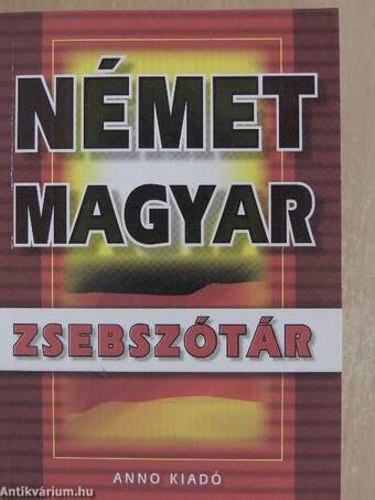 Magyar-német/német-magyar zsebszótár