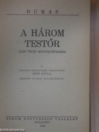 A három testőr I-IV.