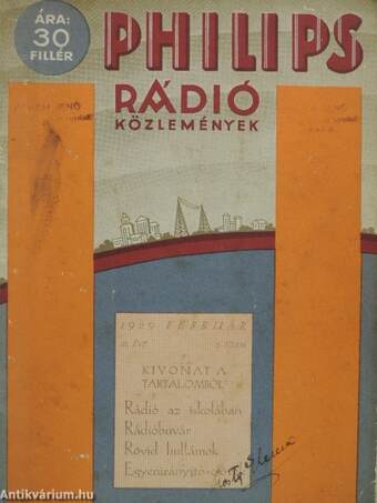 Philips rádió közlemények 1929. február