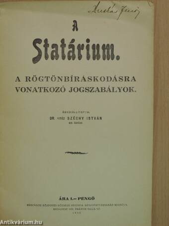 A Statárium