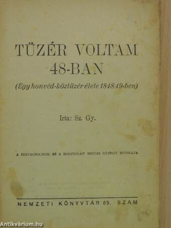 Tüzér voltam 48-ban