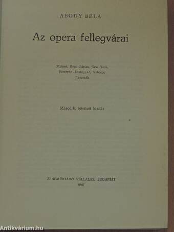 Az opera fellegvárai