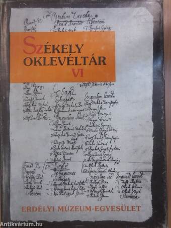 Székely oklevéltár VI.