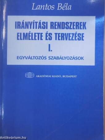 Irányítási rendszerek elmélete és tervezése I.