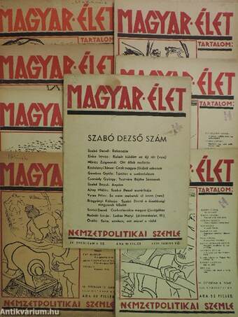Magyar Élet 1939, 1941, 1943. (vegyes számok) (8 db)