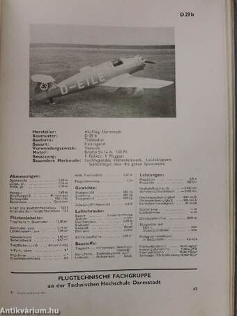 Flugzeug-Typenbuch - Gekürzte Ausgabe B