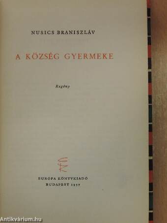 A község gyermeke