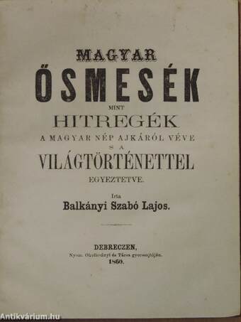 Magyar ősmesék I.