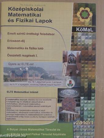 Középiskolai Matematikai és Fizikai Lapok 2012. január