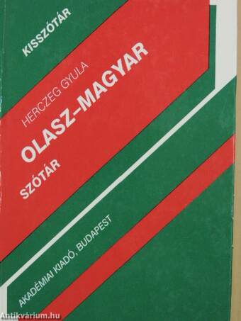 Magyar-olasz/olasz-magyar szótár