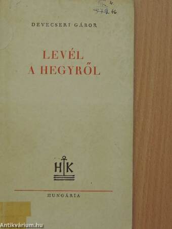 Levél a hegyről