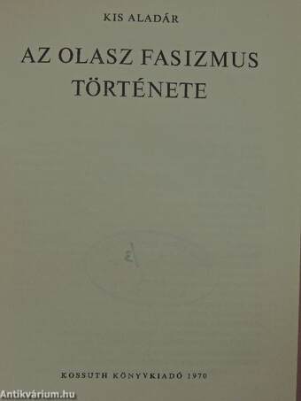 Az olasz fasizmus története