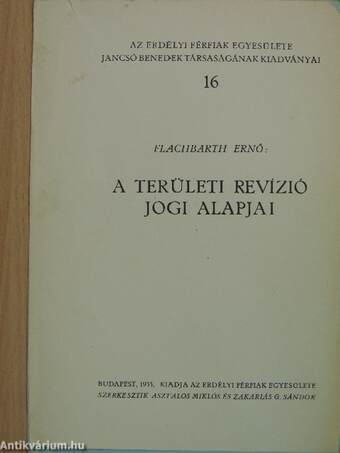 A területi revízió jogi alapjai