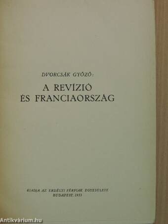 A revízió és Franciaország