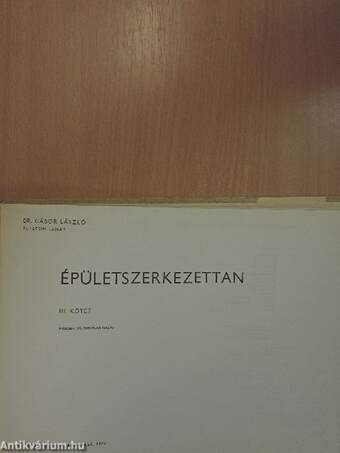 Épületszerkezettan III.