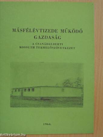 Másfélévtizede működő gazdaság