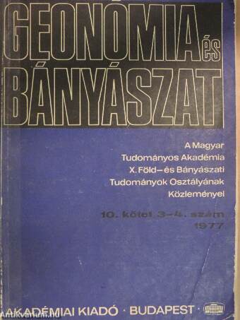 Geonómia és bányászat 1977/3-4.