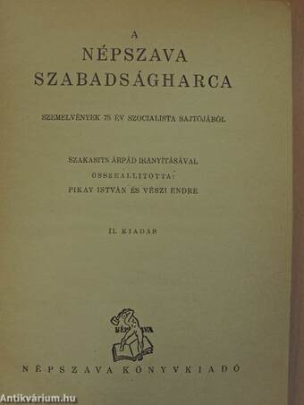 A Népszava Szabadságharca