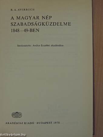 A magyar nép szabadságküzdelme 1848-49-ben