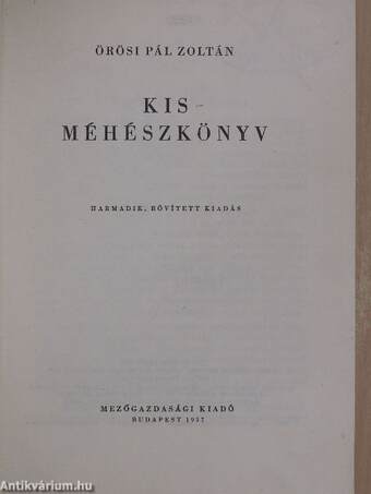 Kis méhészkönyv