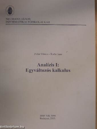 Analízis I.