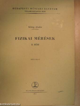 Fizikai mérések II.