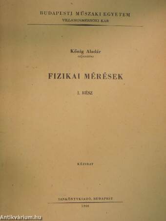 Fizikai mérések I.