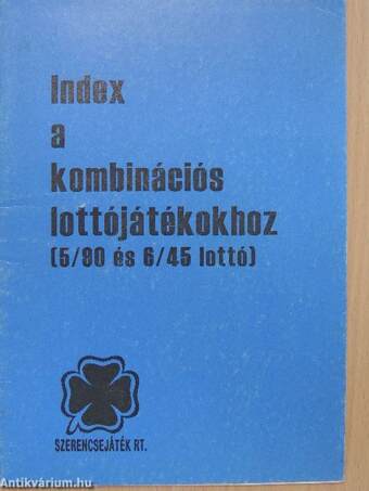 Index a kombinációs lottójátékokhoz