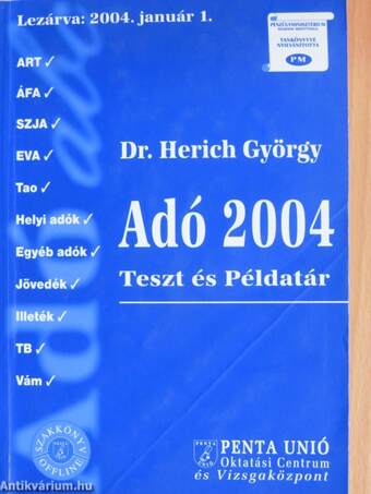 Adó 2004 teszt és példatár