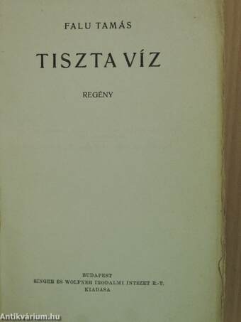 Tiszta víz