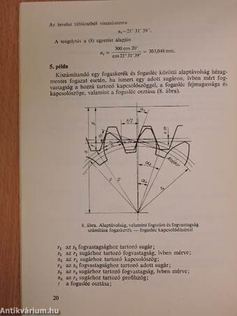 Többfogméret, foghúrméret és csapméret számítása