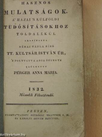 Hasznos Mulatságok 1832/II.