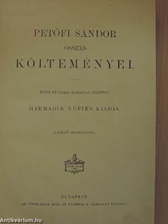 Petőfi Sándor összes költeményei