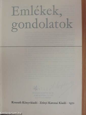 Emlékek, gondolatok 