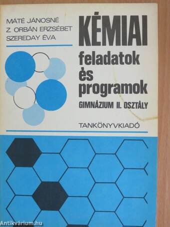 Kémiai feladatok és programok II.