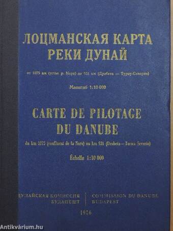 Carte de Pilotage du Danube du km 1075 (confluent de la Nera) au km 931 (Drobeta-Turnu Severin)