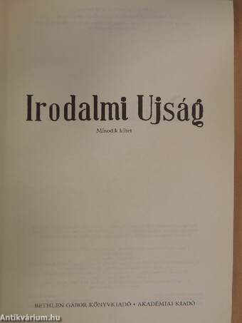 Irodalmi Ujság 1960-1962 II.