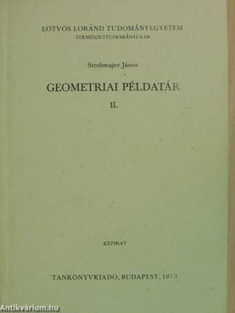 Geometriai példatár II.