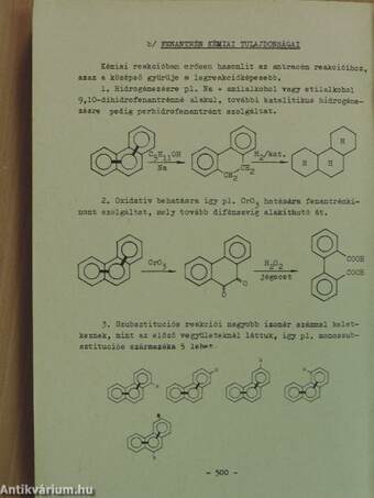 Szerves kémia II/1.