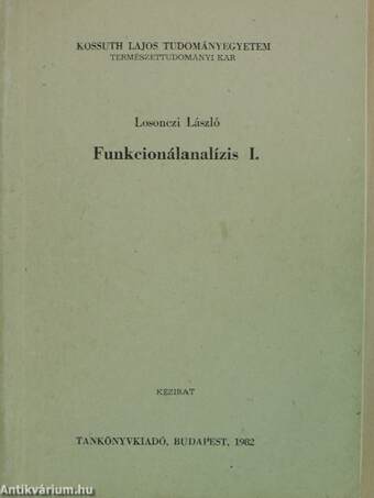 Funkcionálanalízis I.