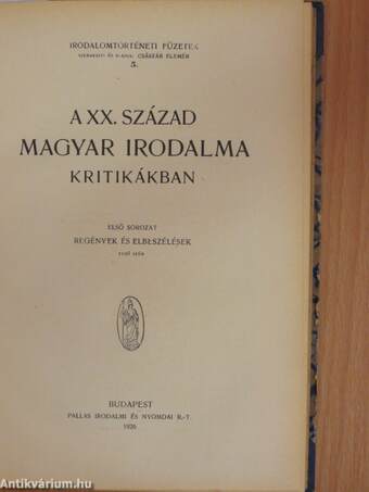 Irodalomtörténeti füzetek 1-11.