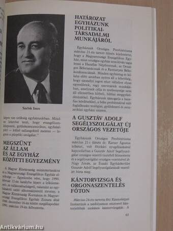 Evangélikus naptár 1991