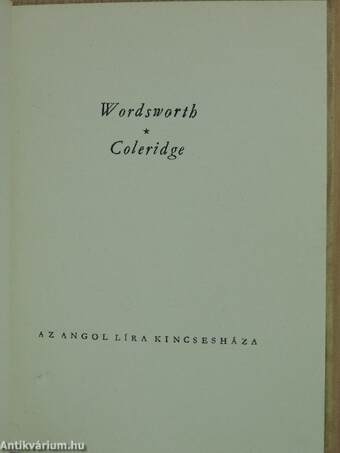 Wordsworth/Coleridge