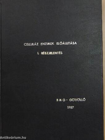 Celluláz enzimek előállításának lehetőségei I./Lignocellulózok mikrobiológiai lebontása II-III.