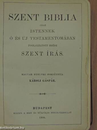 Szent Biblia