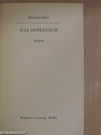 Das Impressum